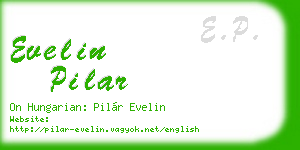evelin pilar business card